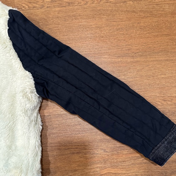 Citizens of Humanity Faux Fur Denim Jacket, Embroidered Front Pockets. Size 8 - Picture 7 of 14